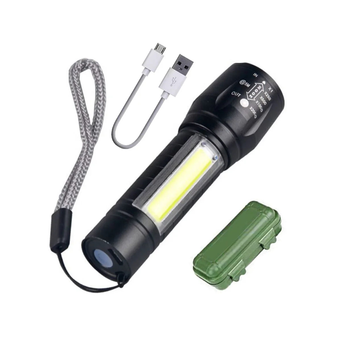 All Perspectives Induction High Power Waterproof Headlamp flashlight headlight Led Cob Induction Camping Headlamp Rechargeable w