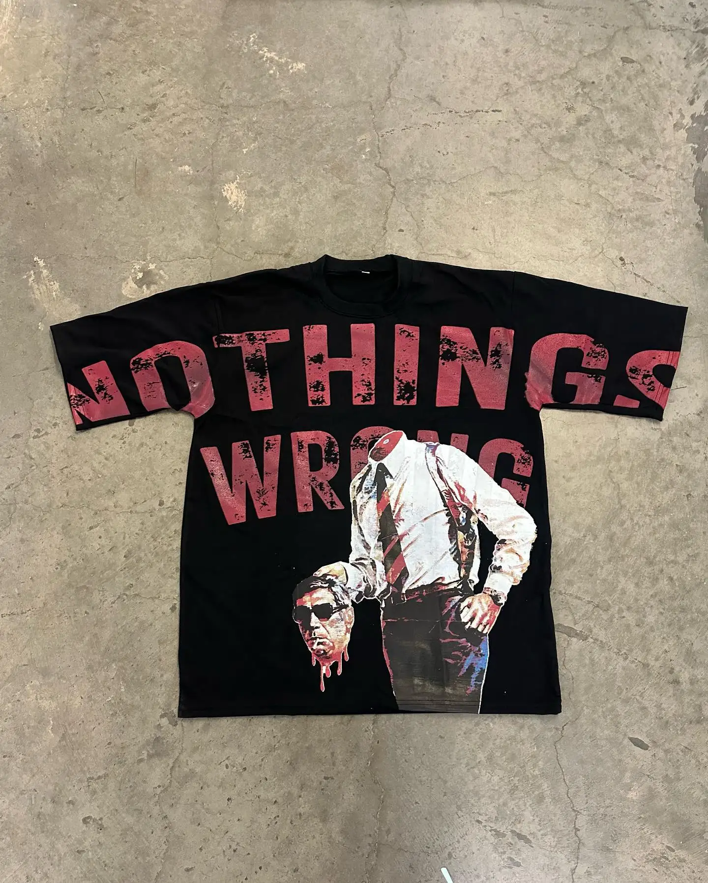 Custom Graphic Boxy Hip Hop Street Wear Screen Printing Drop Shoulder Oversized T-shirt Manufacturers