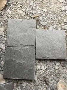 Black slate stone Anti-slip stone tile Outdoor paving made of natural Slate stone  best quality good price top sale