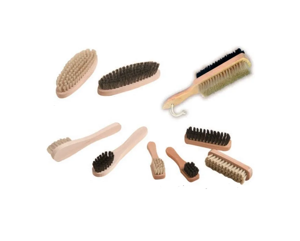 High Quality Custom Shoe Cleaning Brush with Wood Handle and Horse Hair for Home Use