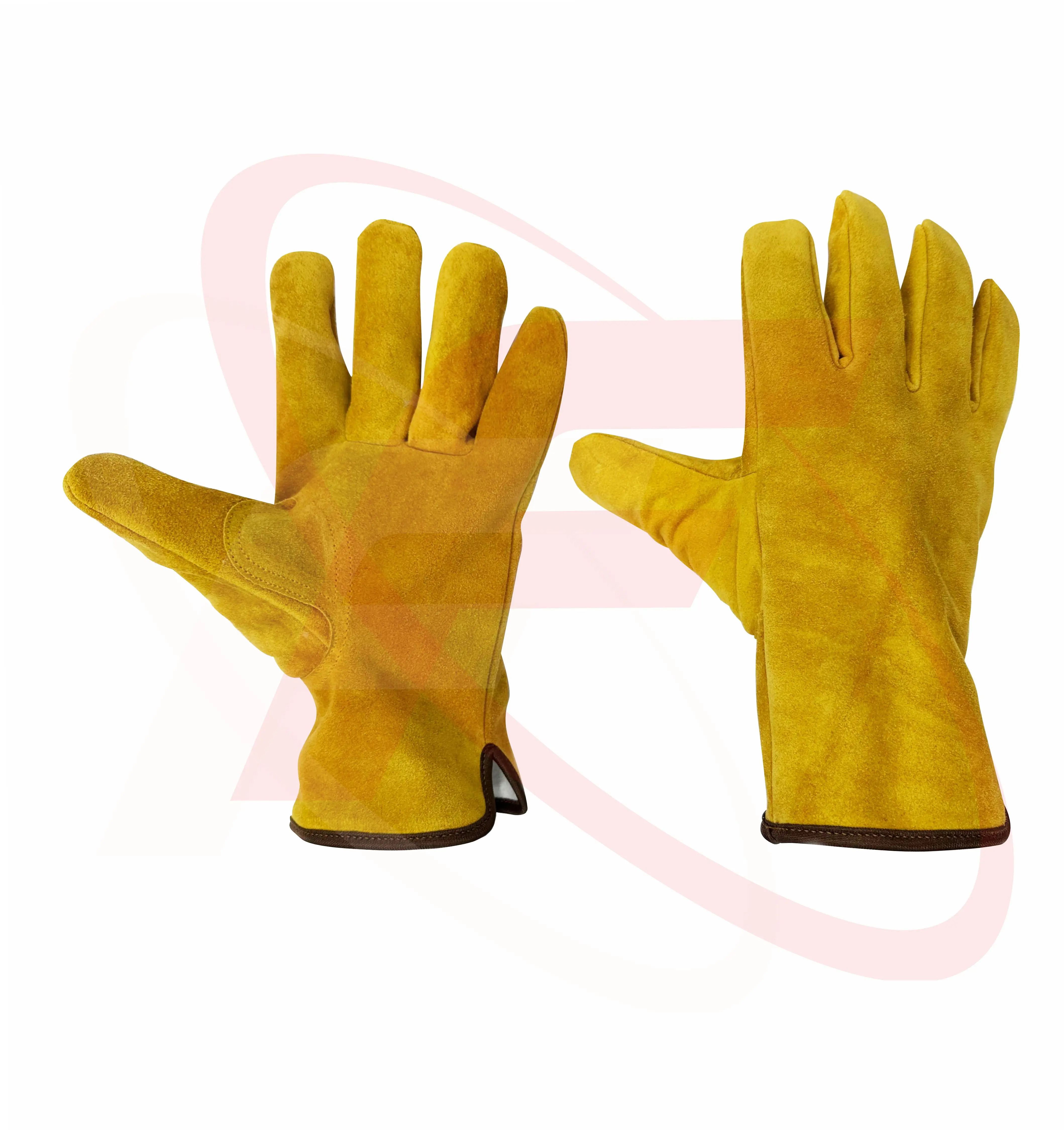 Top Quality Cowhide Split Leather Safety Gloves For Working Gloves Industrial Use General Protection Work Gloves Full Fingered
