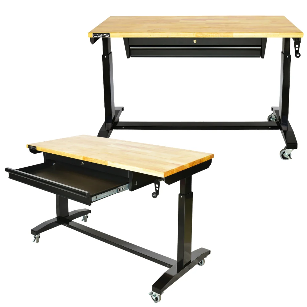 Adjustable Height Workbench Wholesale Modern 132cm Lifting Table Noiseless Sit-Stand For Mechanic Garage Study Table Office