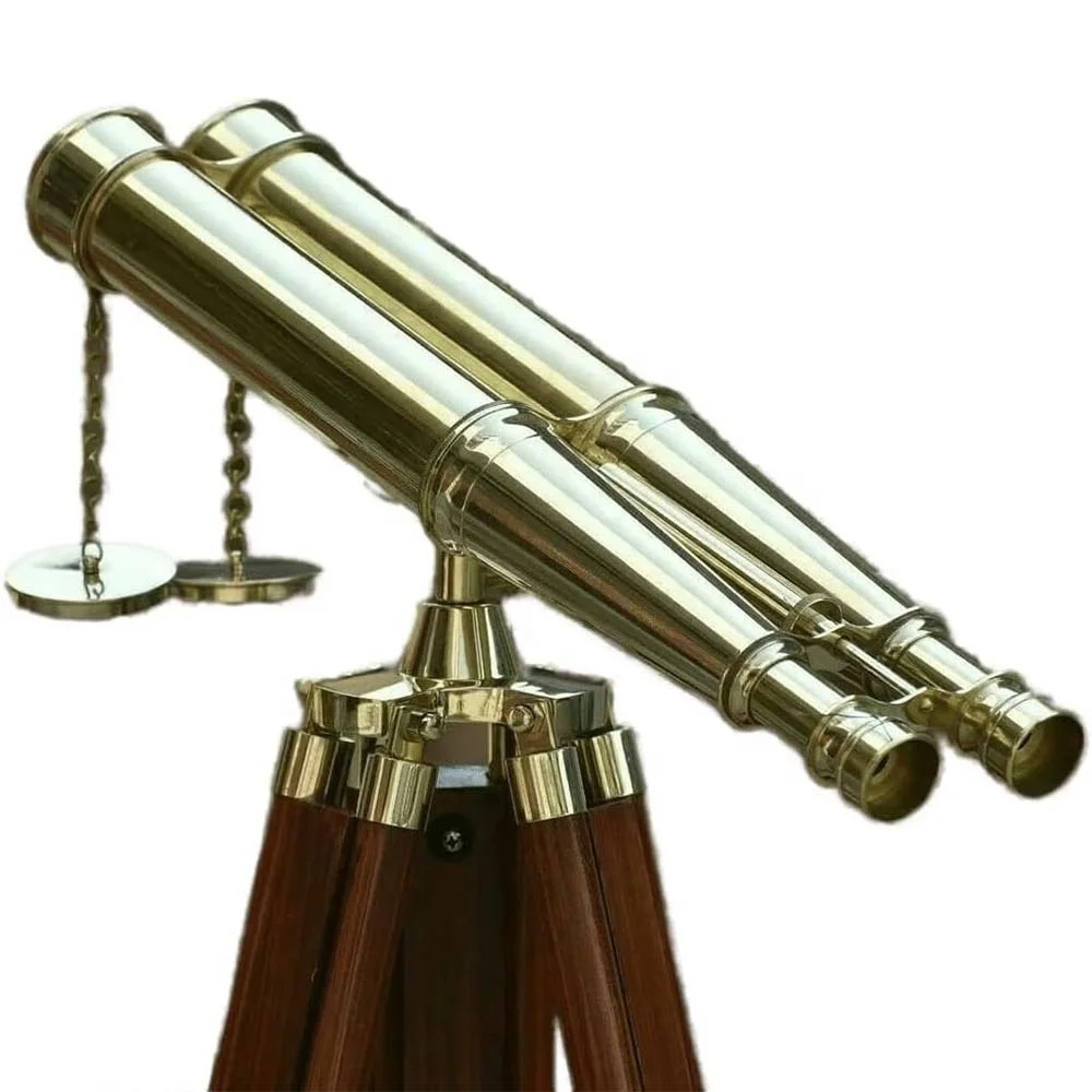 Astronomical Adjustable Monocular And Telescope With Trendy Antique Design Solid Brass Nautical Gifts Binocular