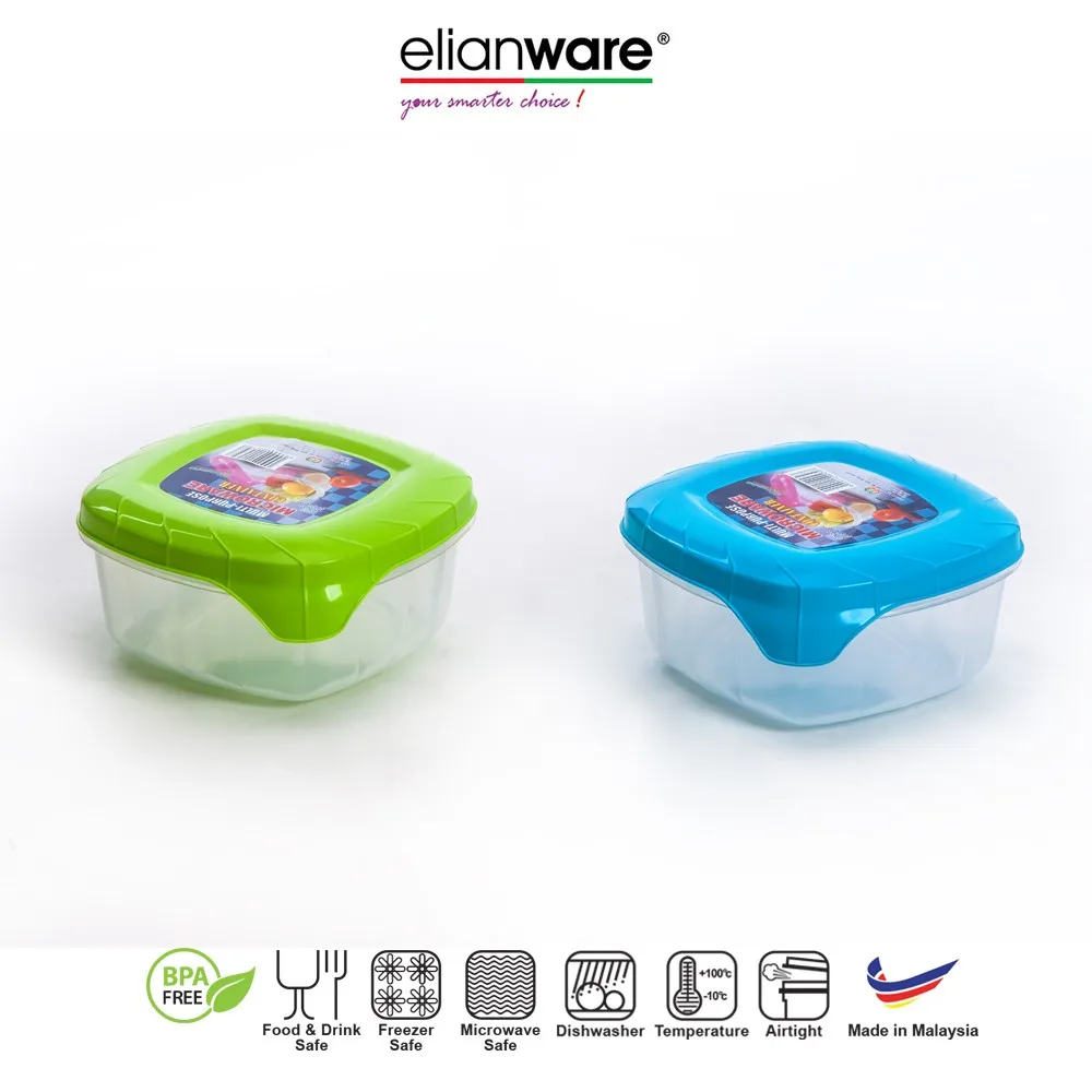 Elianware BPA Free Plastic  Reheat-able Food Safe Take Away Food Keeper Food Container Dishwasher Safe Microwavable Lunch Box