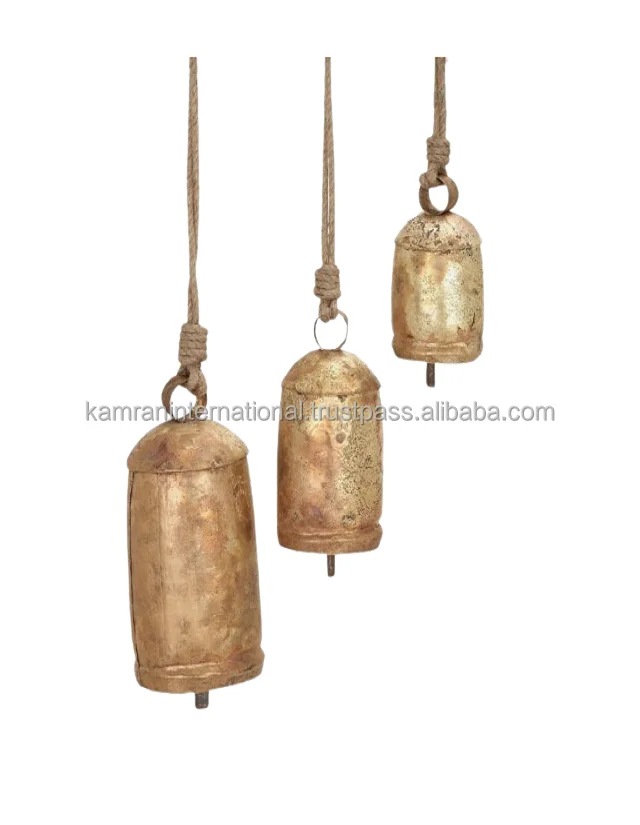 GOLDEN COLOR HANDMADE PET DECORATION COW, HORSE, SHEEP BELL, CATTLE DECORATION MUSICAL BELLS