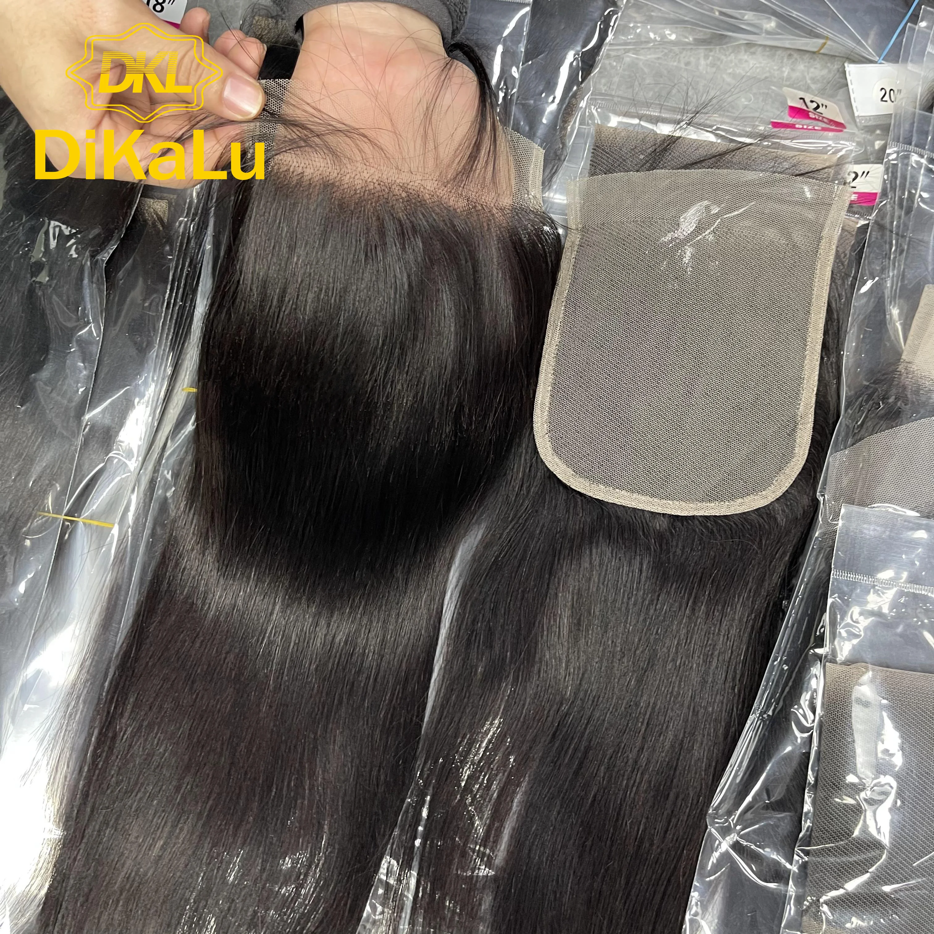 Wholesale Custom Transparent Lace Frontal and Closure No Tangling No Lice Natural Human Hair from Vietnam Long Length Wigs