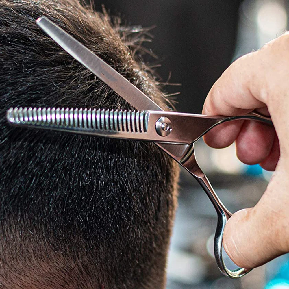 Thinning Scissors 6 Inch Haircut Shears Stainless Steel Hair Cutting Scissors Sharp Thinning Shears Scissors