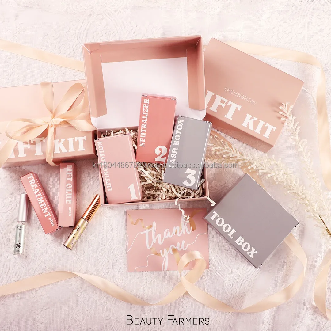 lash and brow lamination KIT Private label Professional lash lift brow lift lamination OEM lash perm cysteamine from Korea