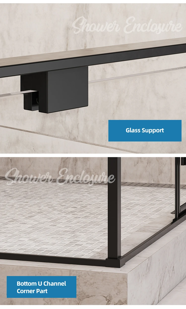 Seawin Customized Bath Shower Cabin Free Standing High-Quality Framed Hinge Shower Room Cubicle