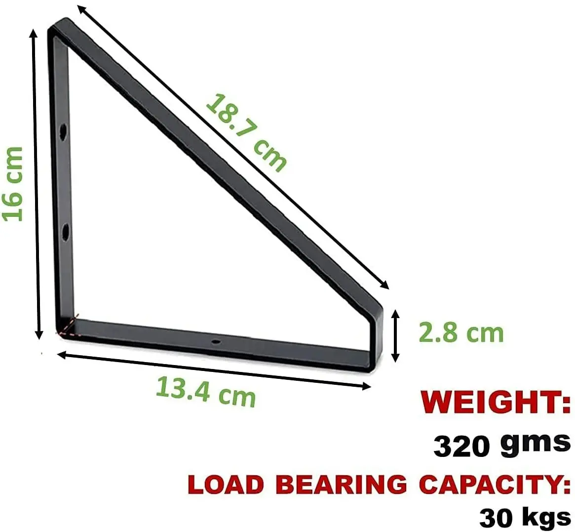 High Quality Black heavy duty Metal Wall Hanging Shelf Bracket from Indian Manufacturer At Best Affordable Price