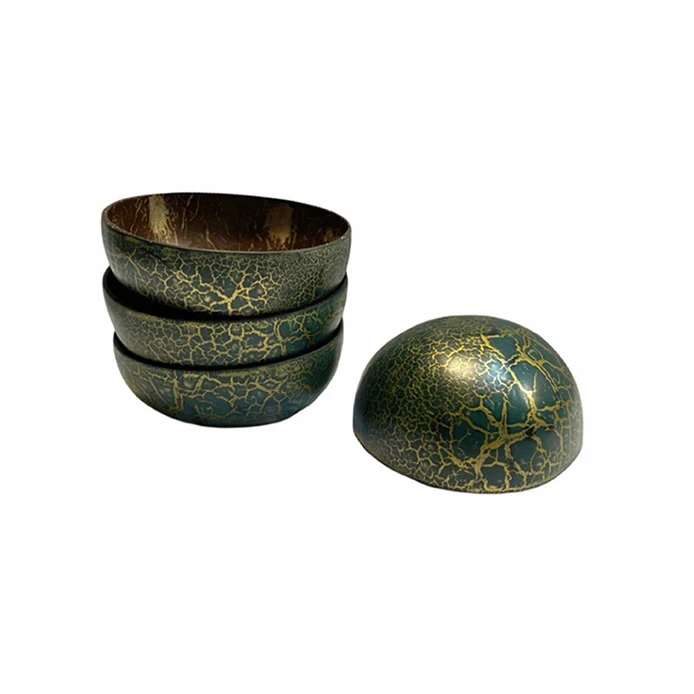 Wholesale eco-friendly thailand coconut bowls vietnam handcrafted coconut bowl sets for tableware