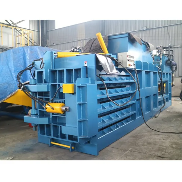 horizontal semi automatic dewatering compactor for aluminum, PET or milk containers