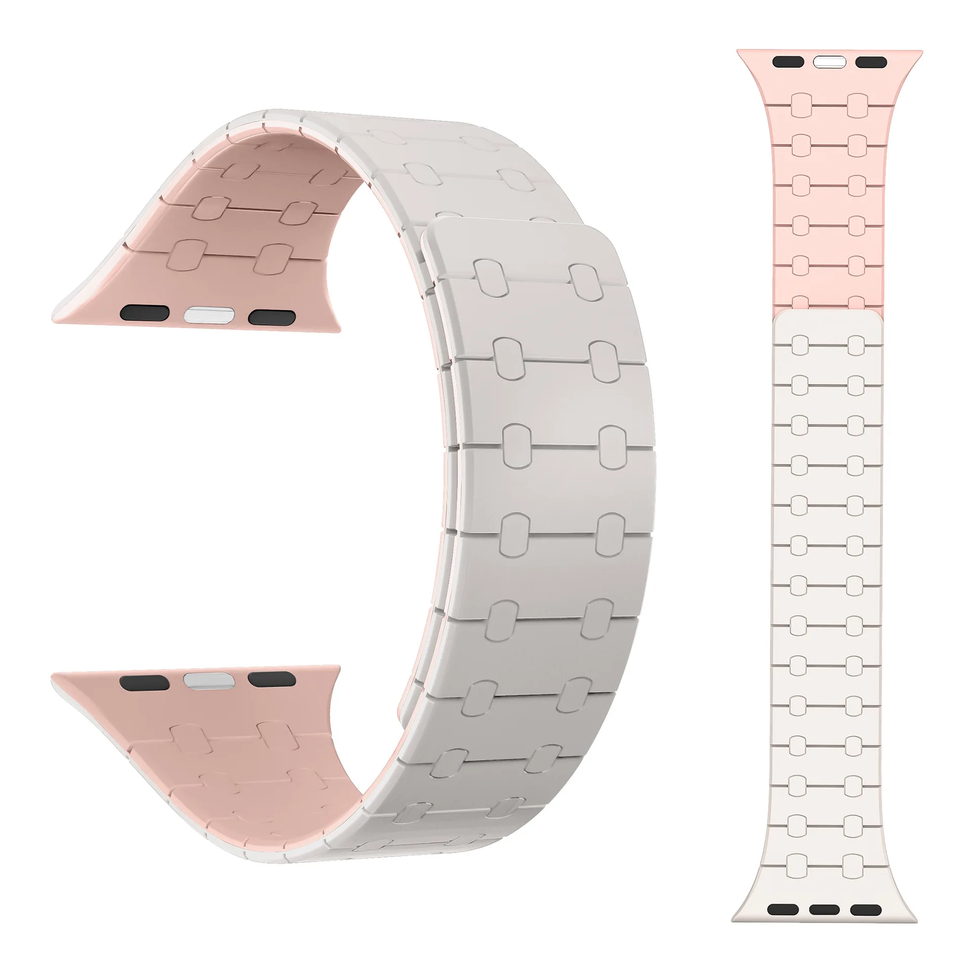 Coolyep 38MM 41MM 42MM silicone watch band Color Personalized Magnetic Watch Coolyep Band for Apple Watch