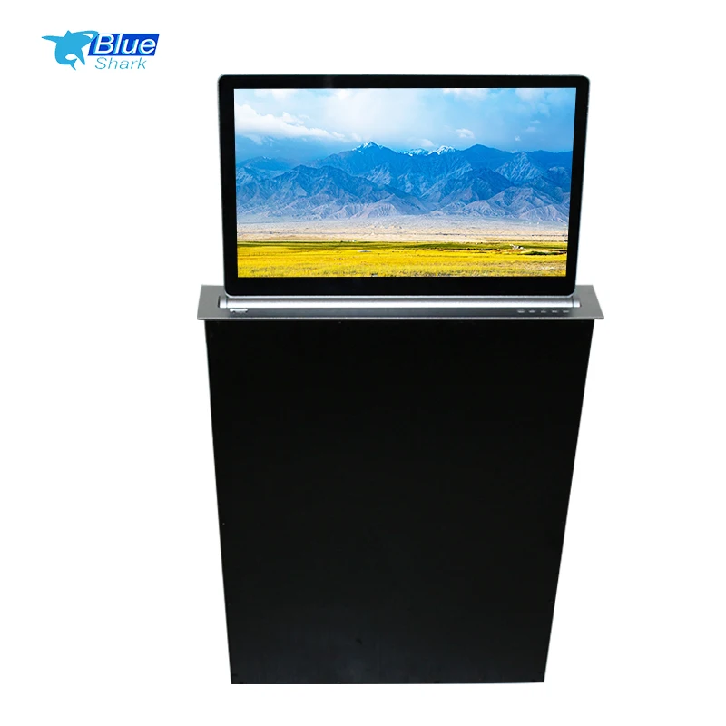 15.6inch Electric Computer Monitor Lift Audio System Microphone Video Conferencing System for Pop-up LCD Lift Conference