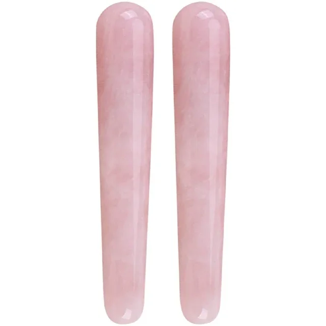 Latest Healing Reiki Crystal Rose Quartz Massage Wand Wholesale Natural Quartz Body Massage Crystal Wands For Meditation