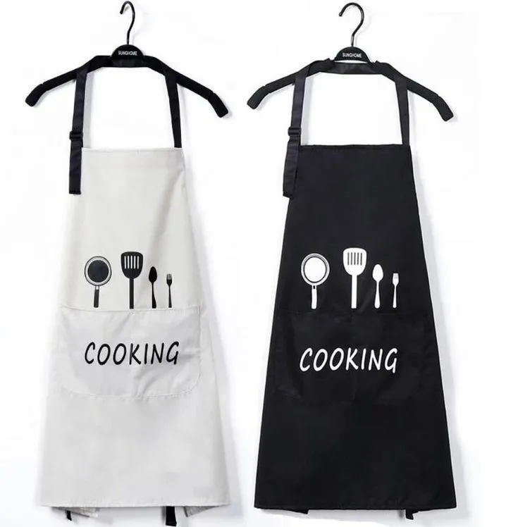 Customizable Comfortable Cotton Sleeveless Chef Aprons Available with Logo for Restaurants