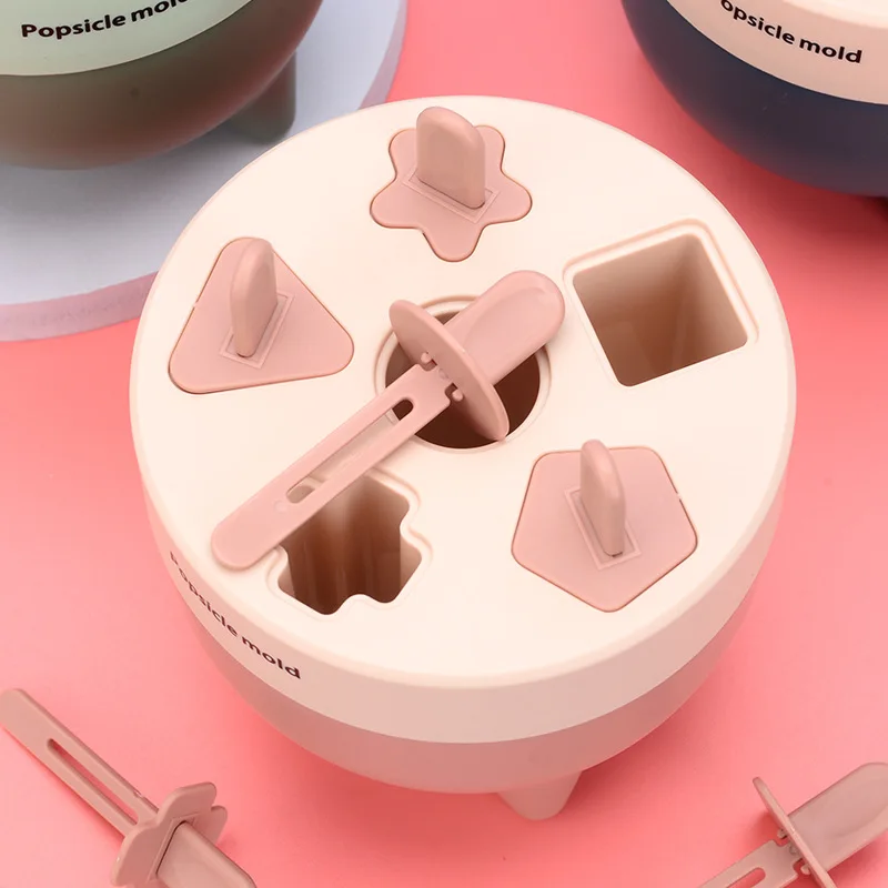 New 2022 Wholesale Top 6 Pieces New Design Fruit Stick Plastic Pop Ice Cream Mold BPA Free