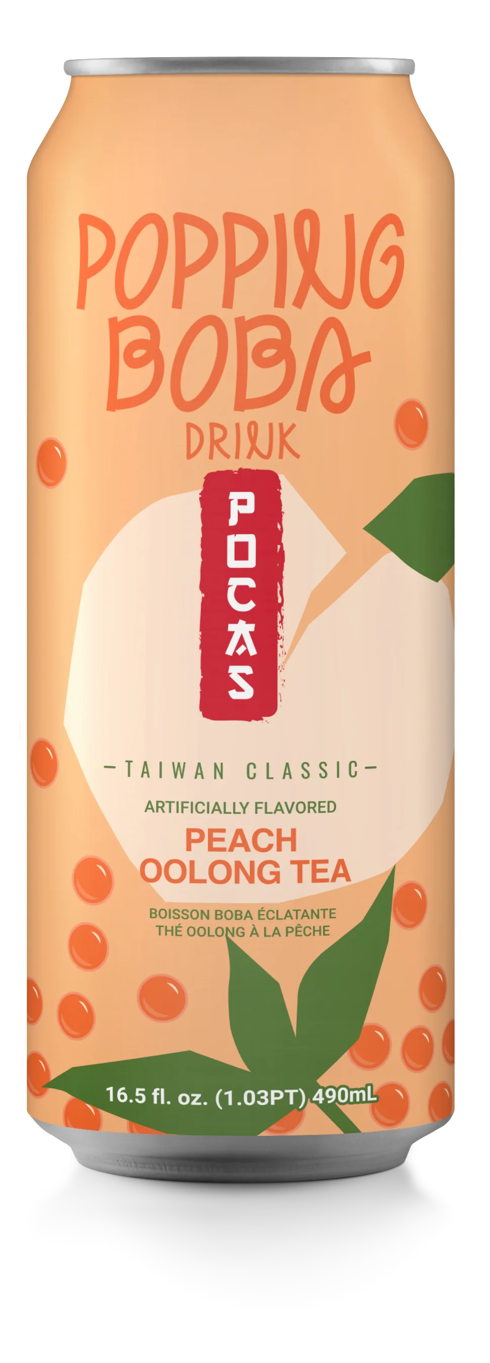 Popping Boba: Mango Passion Fruit Green Tea& Strawberry Dragon Fruit Oolong Tea& Mixed Berry Hibiscus Tea& Peach Oolong Tea
