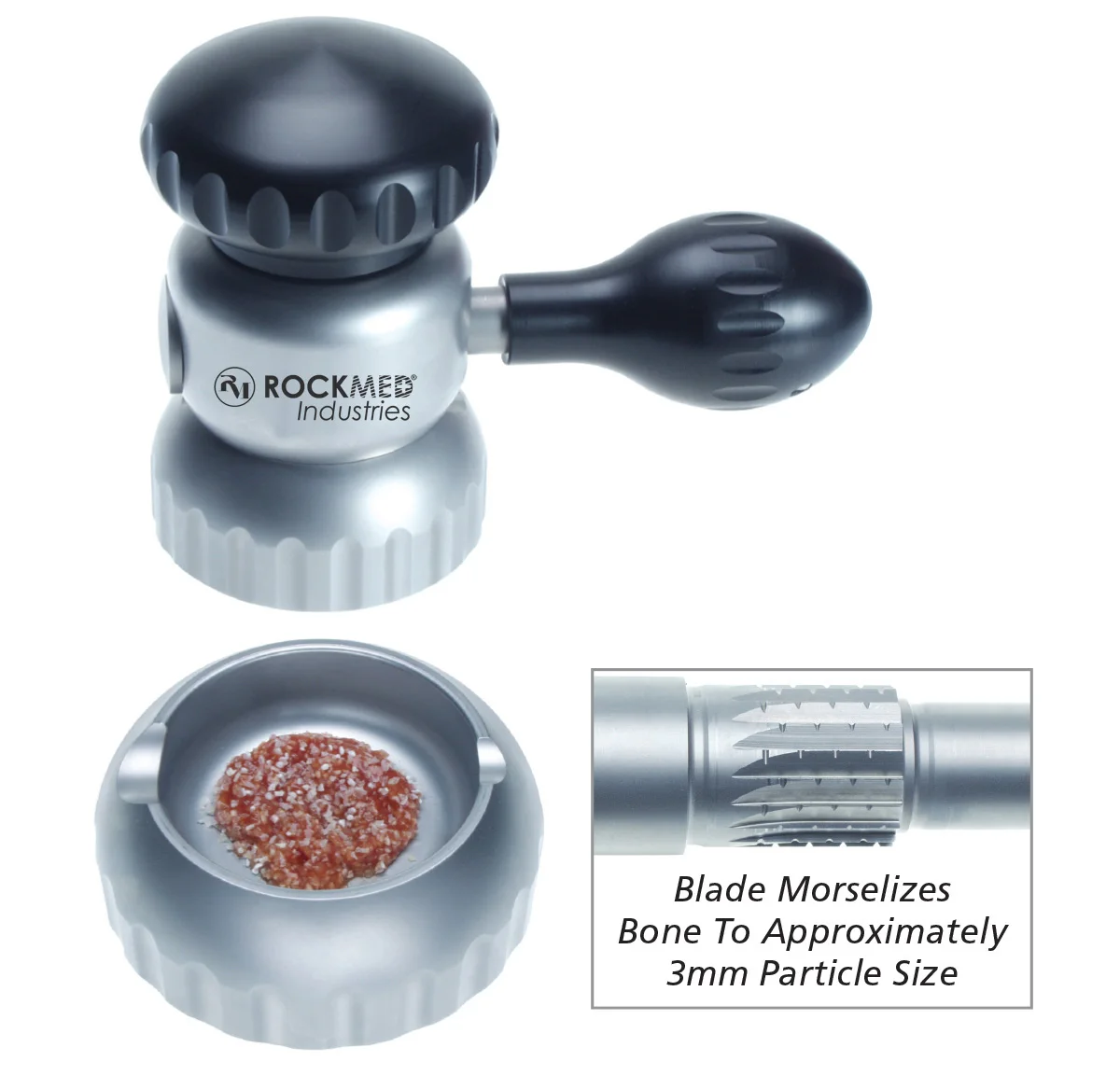 Ручная нержавеющая сталь костная мельница многоразовая стоматологический металлический инструмент