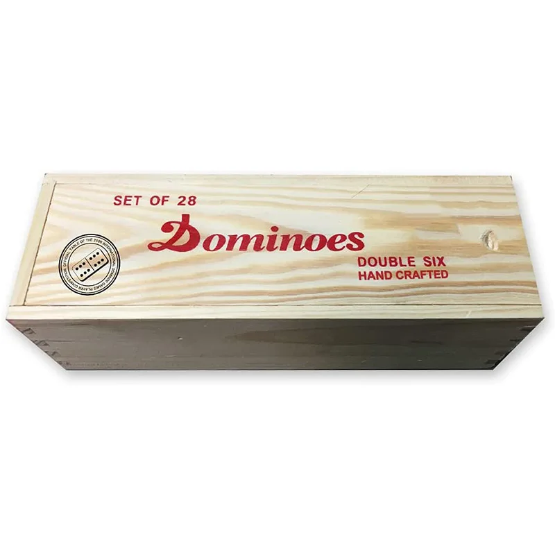 Factory 50*25*8mm domino set 200*75*49mm dominos wood set custom box