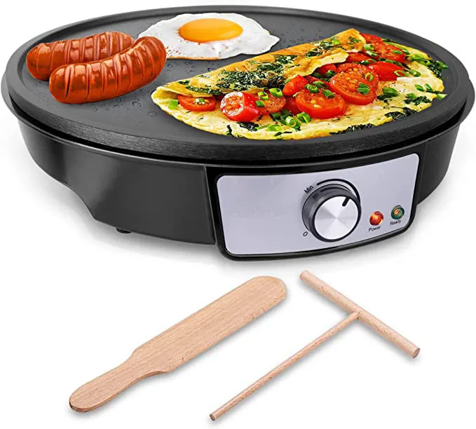 Household Non-Stick Coating Crepe Maker Mini Round Electric Pancake Maker for home