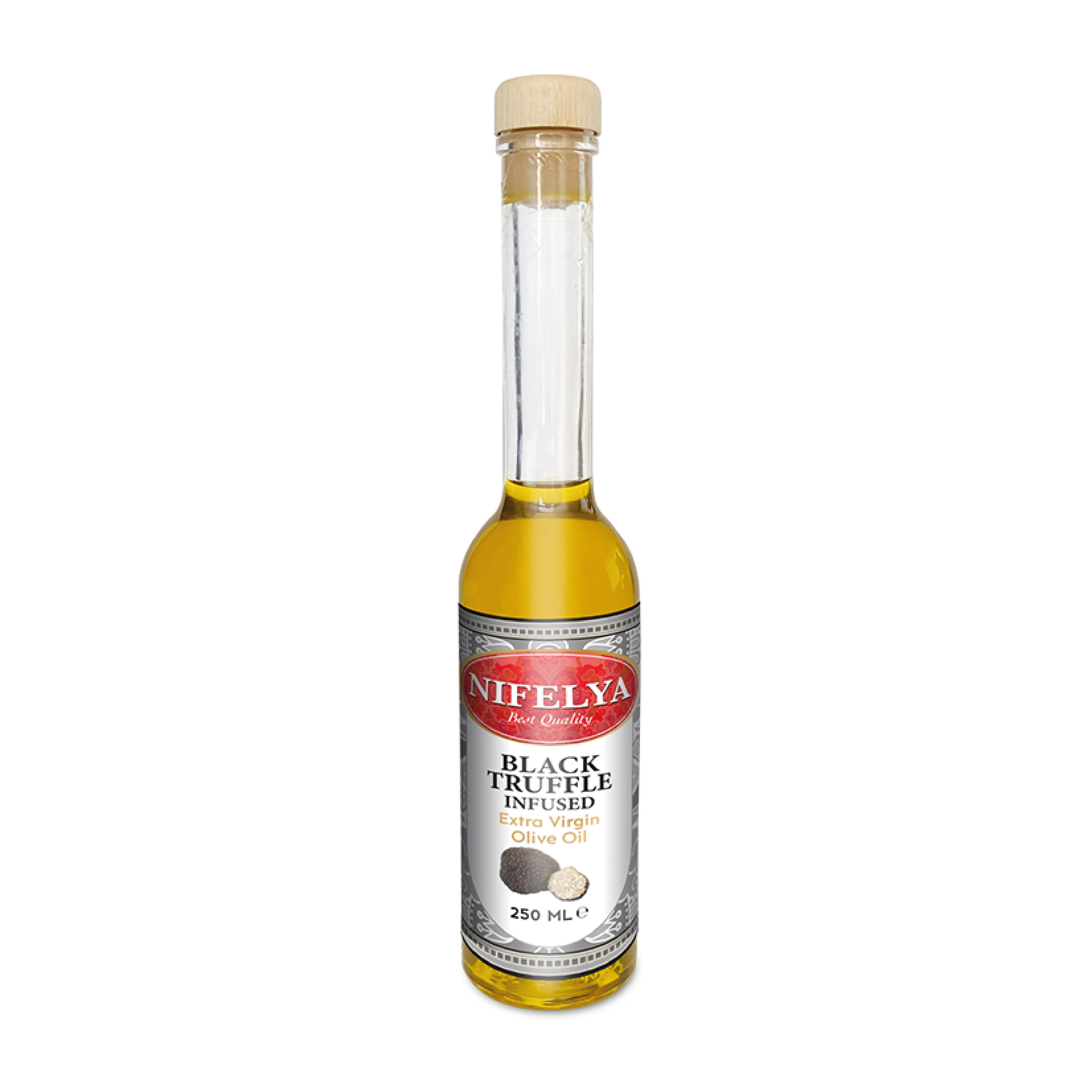 Olive Oil Black Truffle Flavoured Extra Virgin Olive Oil with Dried Black Truffle Pieces with Best Taste Hot Seller Good Quality