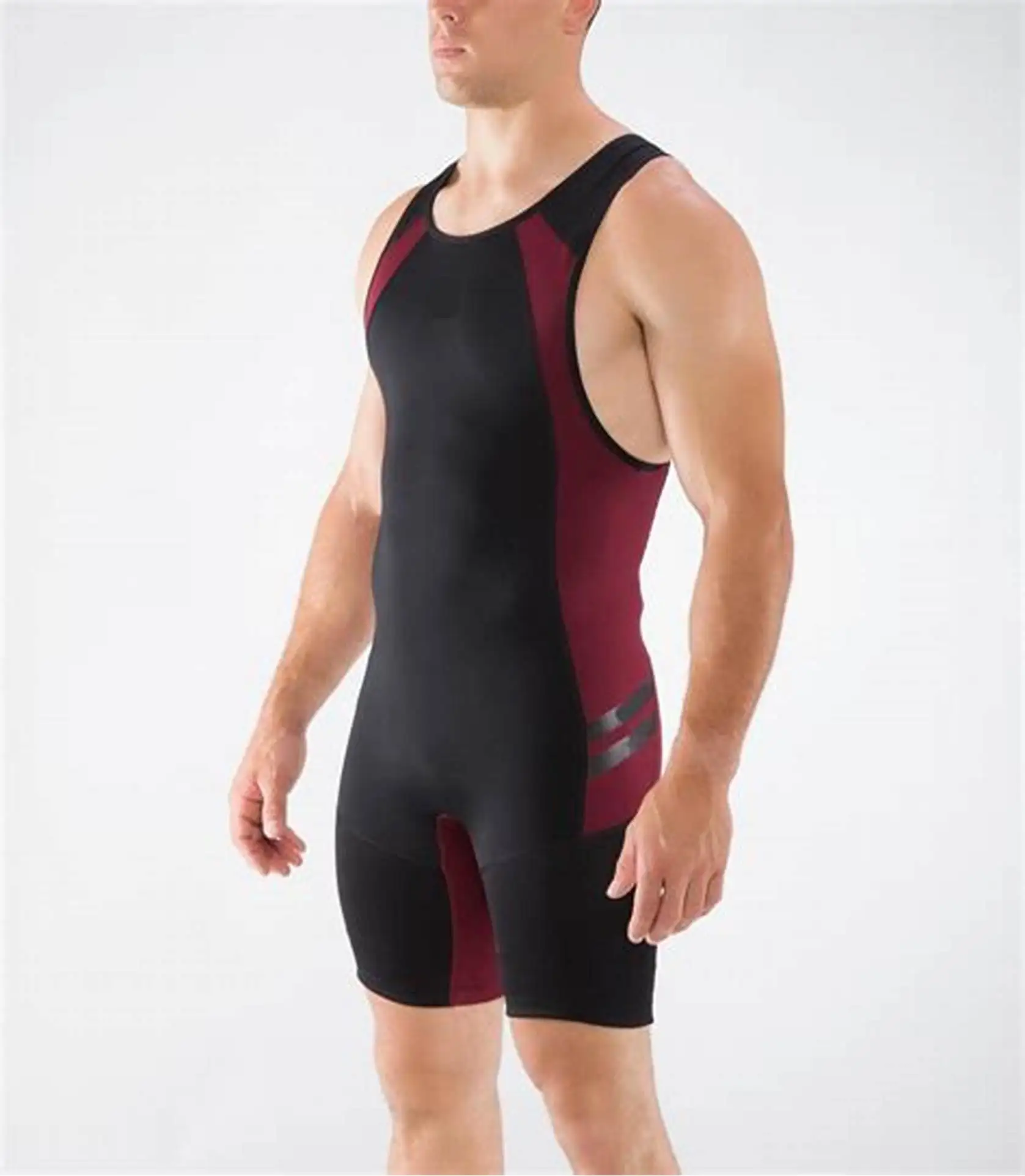 Mens Singlet Wrestling Suit Gym Training Wrestling Singlets Mens Power Lift Weightlifting singlet