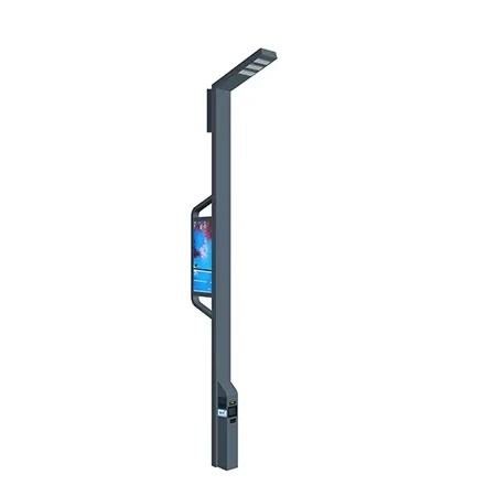 Weclouds iot multi-functional smart pole commercial plaza park security protection camera information release led screen