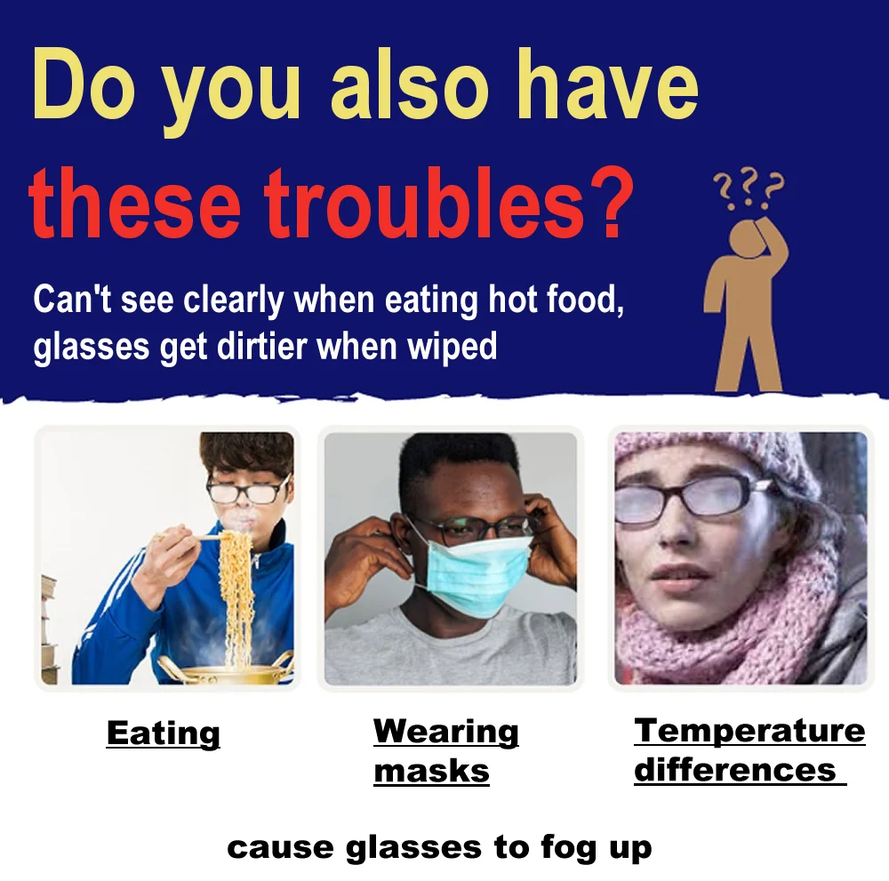 Hot selling 2024 Powerful Glasses Anti-Fog Gel suitable for Simplifying-safety