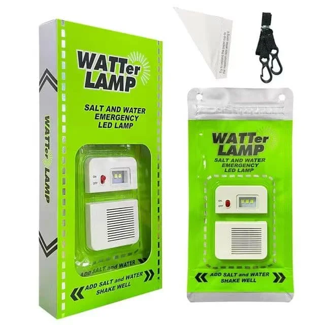 2024 Portable Salt Water Lamp Lantern, Emergency Light Camping LED Light suit for car repairing, snowstorms tornados and fires.