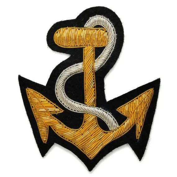 new fashion  hand embroidery bullion wire brooch HAND  fashion brooch custom made jacket patches Chair pin