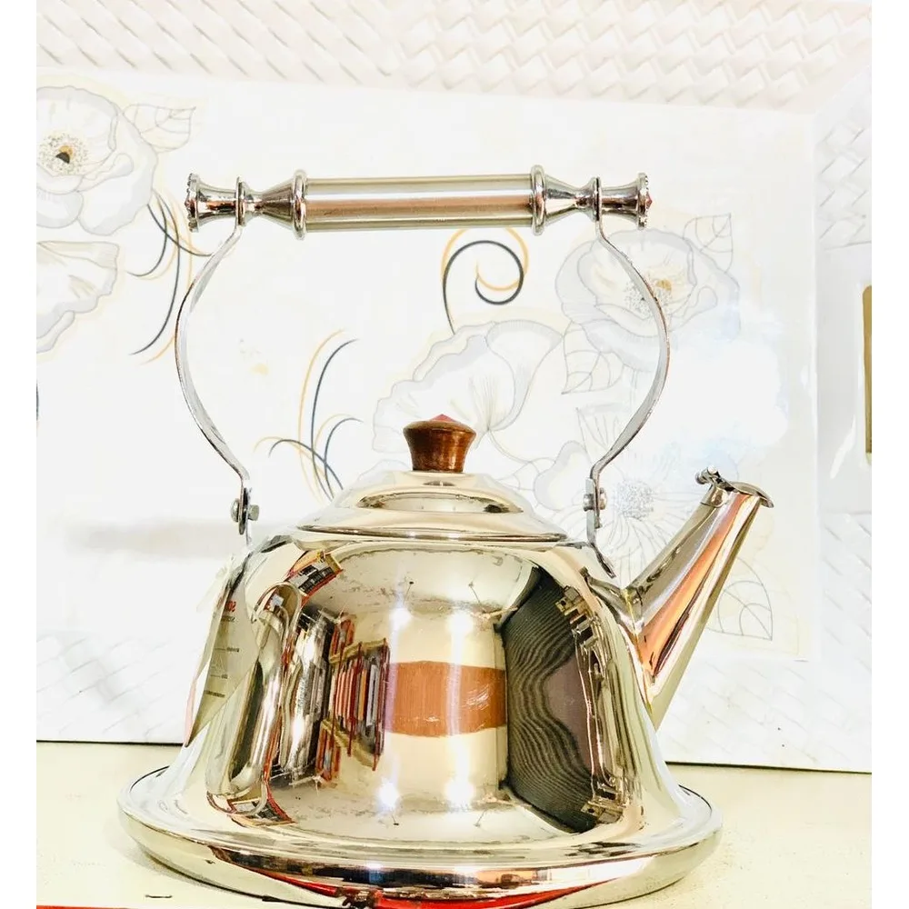 German Stainless Steel Tea Kettle Vintage Induction Boiling Kettle Whistling Feature All Kinds Qualities Tea Service Cookware