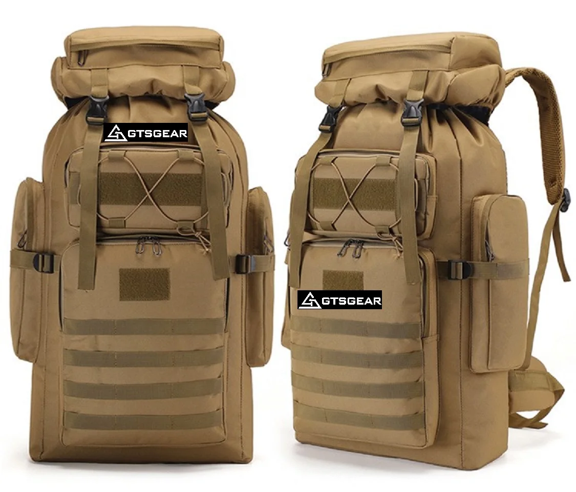 BP45 N3 Oxford cloth with steel frame large capacity outdoor mountaineering bag, outdoor sports backpack, travel backpack