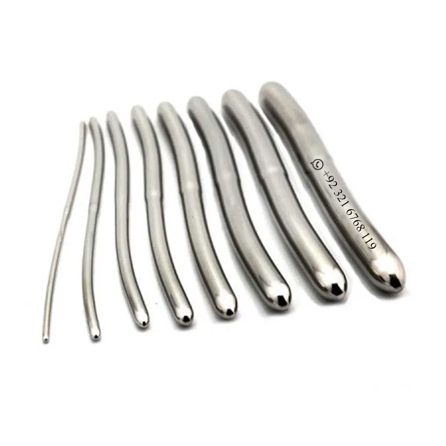 Top Quality  Hegar Uterine Dilators Set of 8 Dilators 3-4 mm to 17-18mm German Stainless Steel Gynecology Instruments