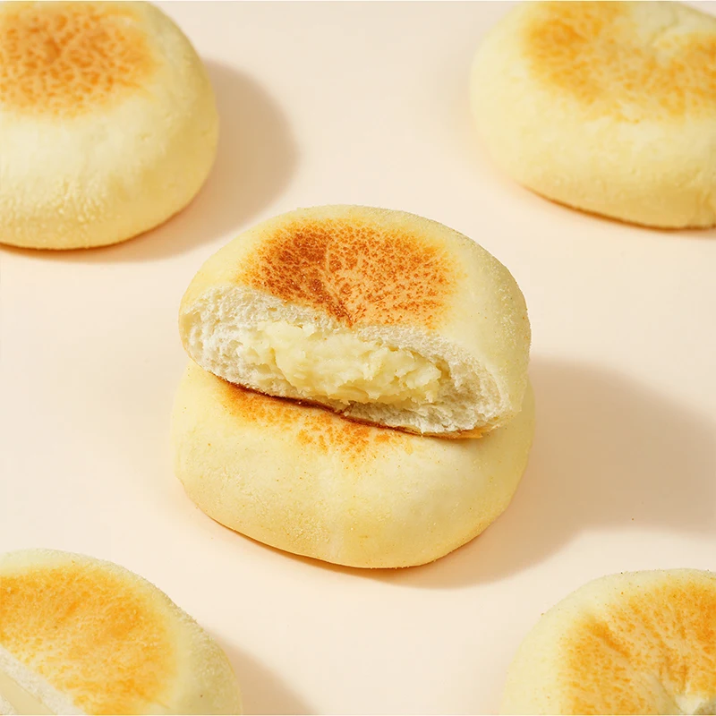 Carlos Single Pack White Bread with Natto Soymilk Flavor Soft Grain Texture Sweet Egg Taste Wheat Flour Packaged in Box