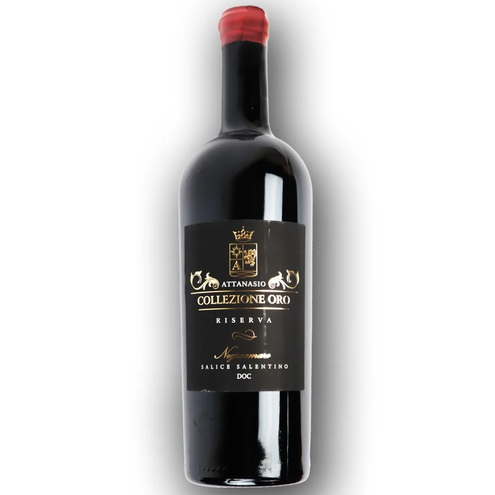High quality flavor table dinning 15% content dry best wines taste Attanasio Colleczion Oro Riserva - DOC from Italy