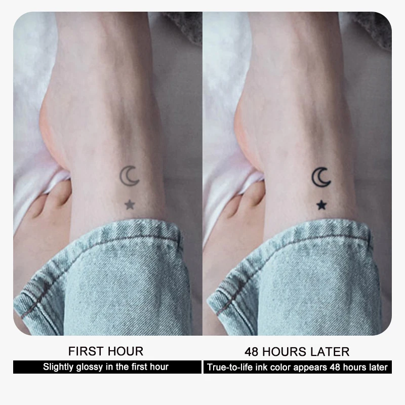 Inkster bee Moon temporary tattoo waterproof tatouage anime t ink paper carton temporari transfer tattoos henna stickers