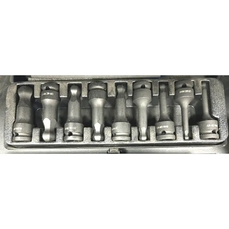 APLUS GTS-0151IS33 Impact bits Socket  set 1/2 Dr. Swivel 12mm Hex , 66mm length   D1: 15.2mm, D2: 25mm