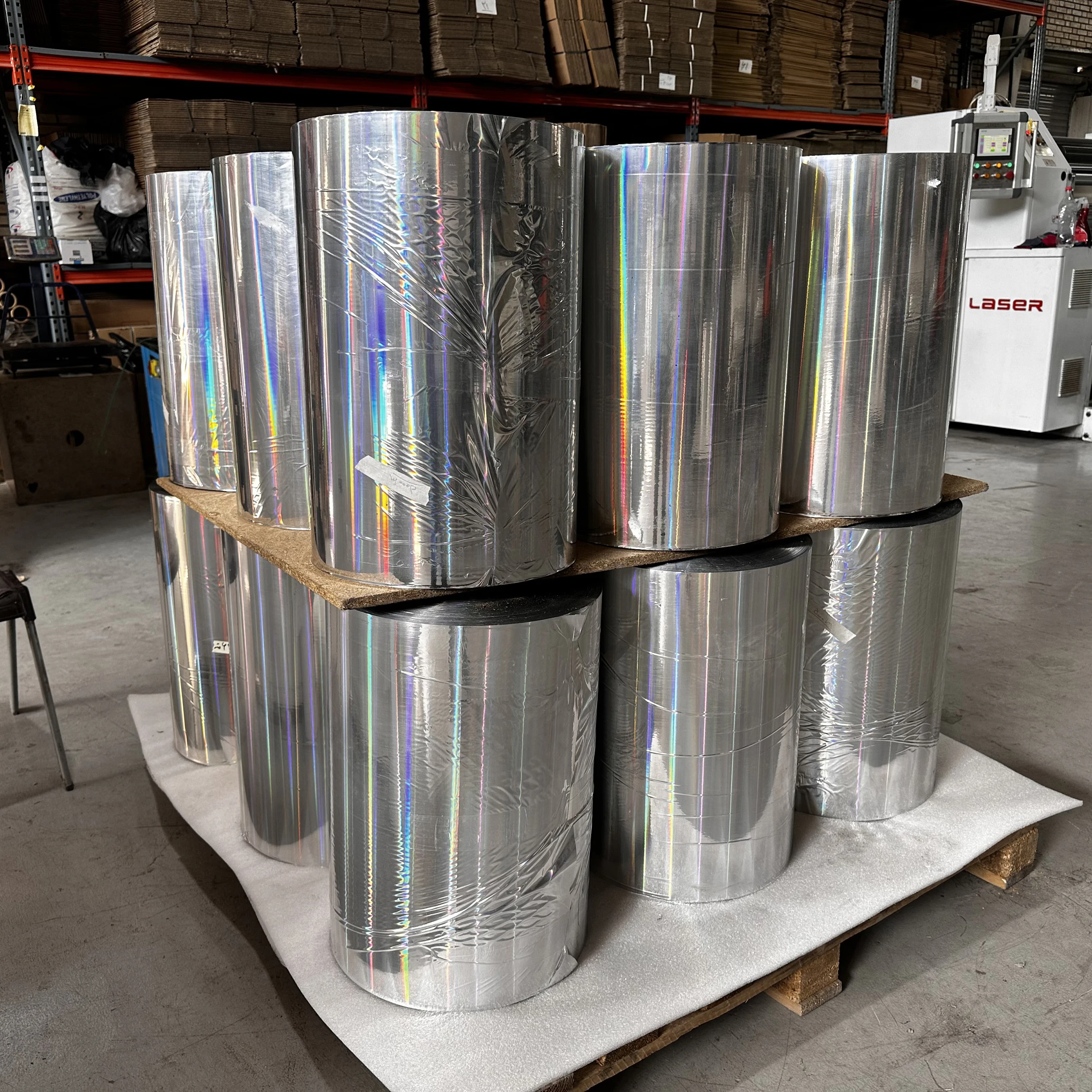 Golden Foil Metallized Holographic Film for Interior Decoration