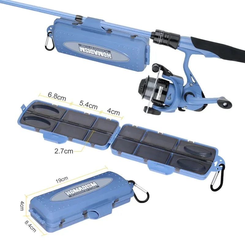 Top Selling OEM 6 Colors 1.82m2 Secton ML Carbon Fibre Ocean Beach Fishing Hard Spinning Fishing Rod and Reel Combo Full Set