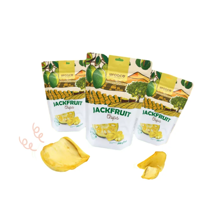 Thai Jackfruit Chips Pack Bulk 5 kg Aluminum Bag Made in Vietnam