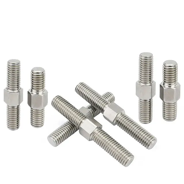 High Tensile ASTM A193 B8/B16 Steel Stainless Steel Stud Bolt/Thread Rods Zinc Finish Black M4 M20 Sizes 30mm Length Metric Sale