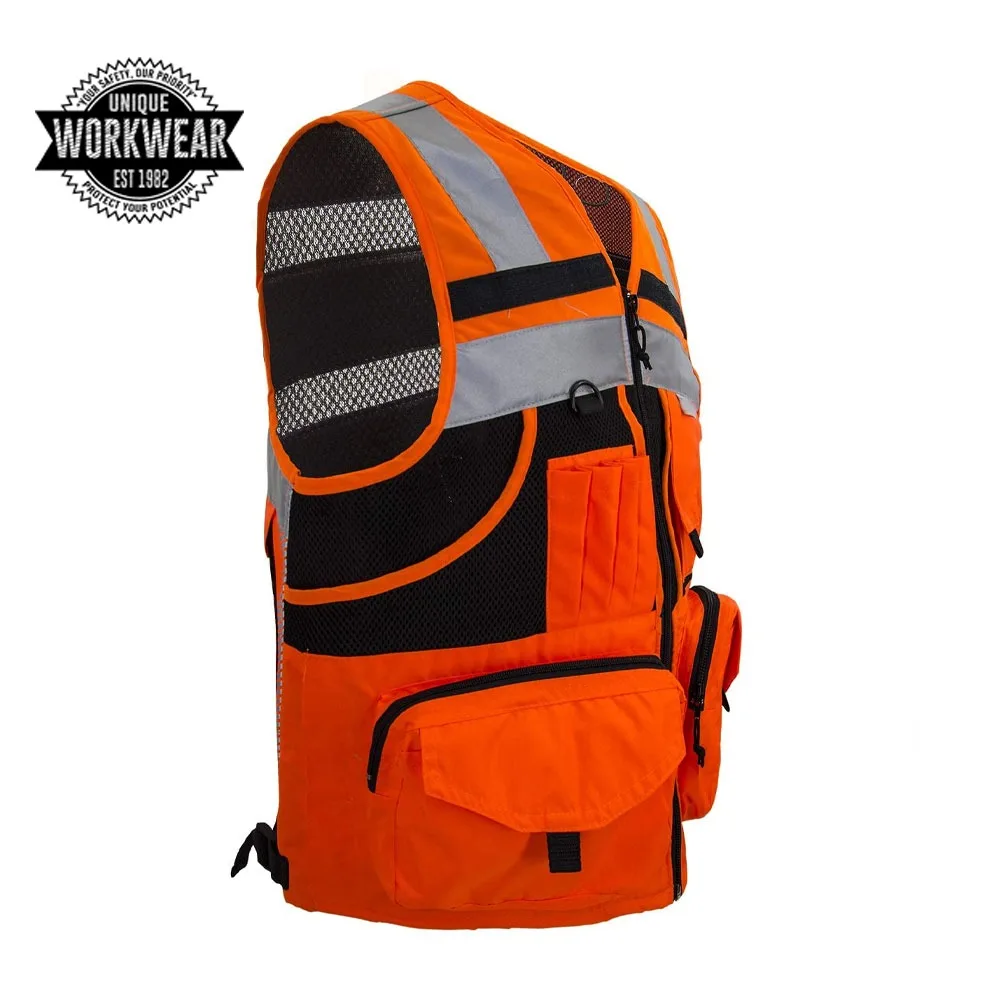 Cheap Reflective High Visibility Safety Reflection Vest Fluorescent Yellow Safety Vest Hi Vis Running Safety Worker Vest for Men