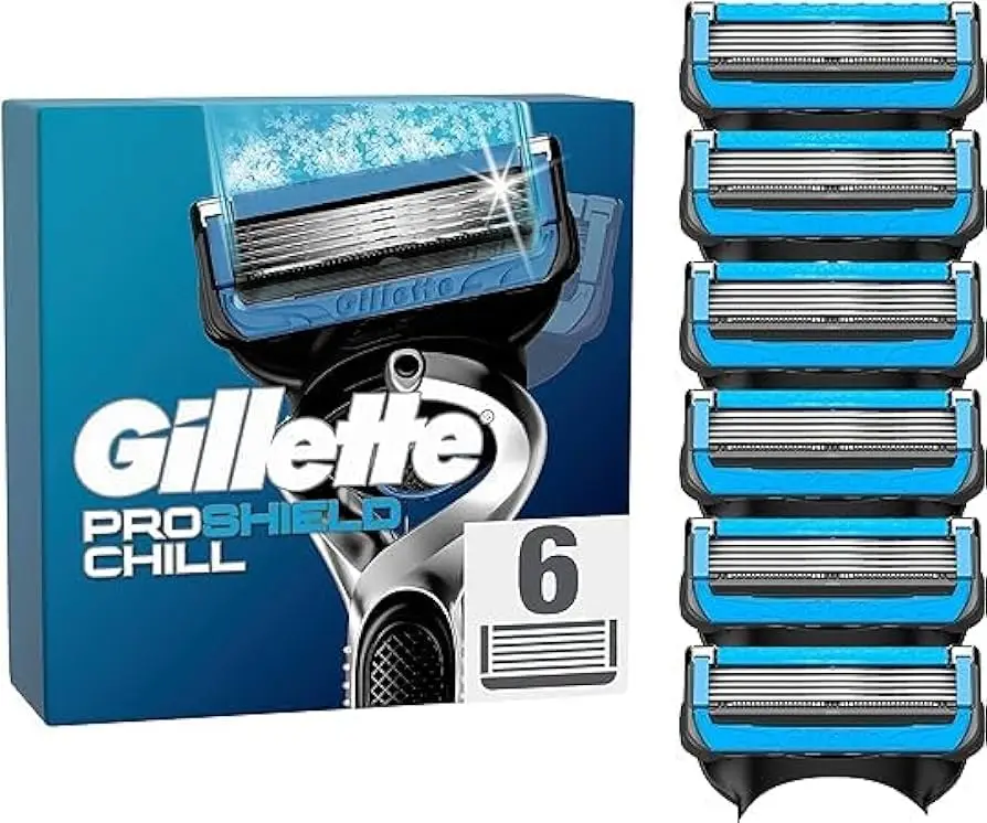 Ручные мужские бритвенные лезвия Gillette Fusion 12 штук