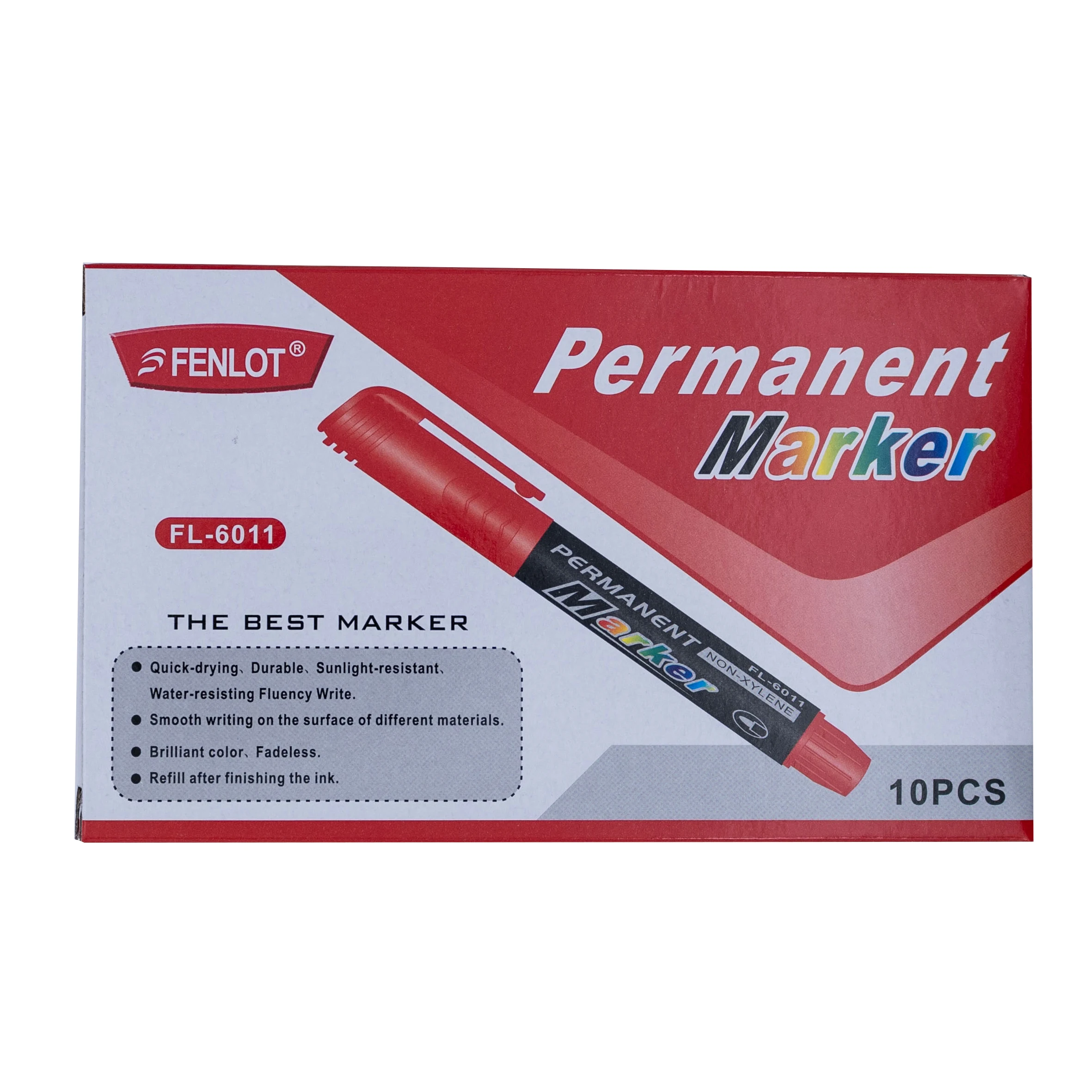 High quality Waterproof permanent dual tip 0.5/1.0 mm Nib Black blue red Art Marker Pens Student school office stationery