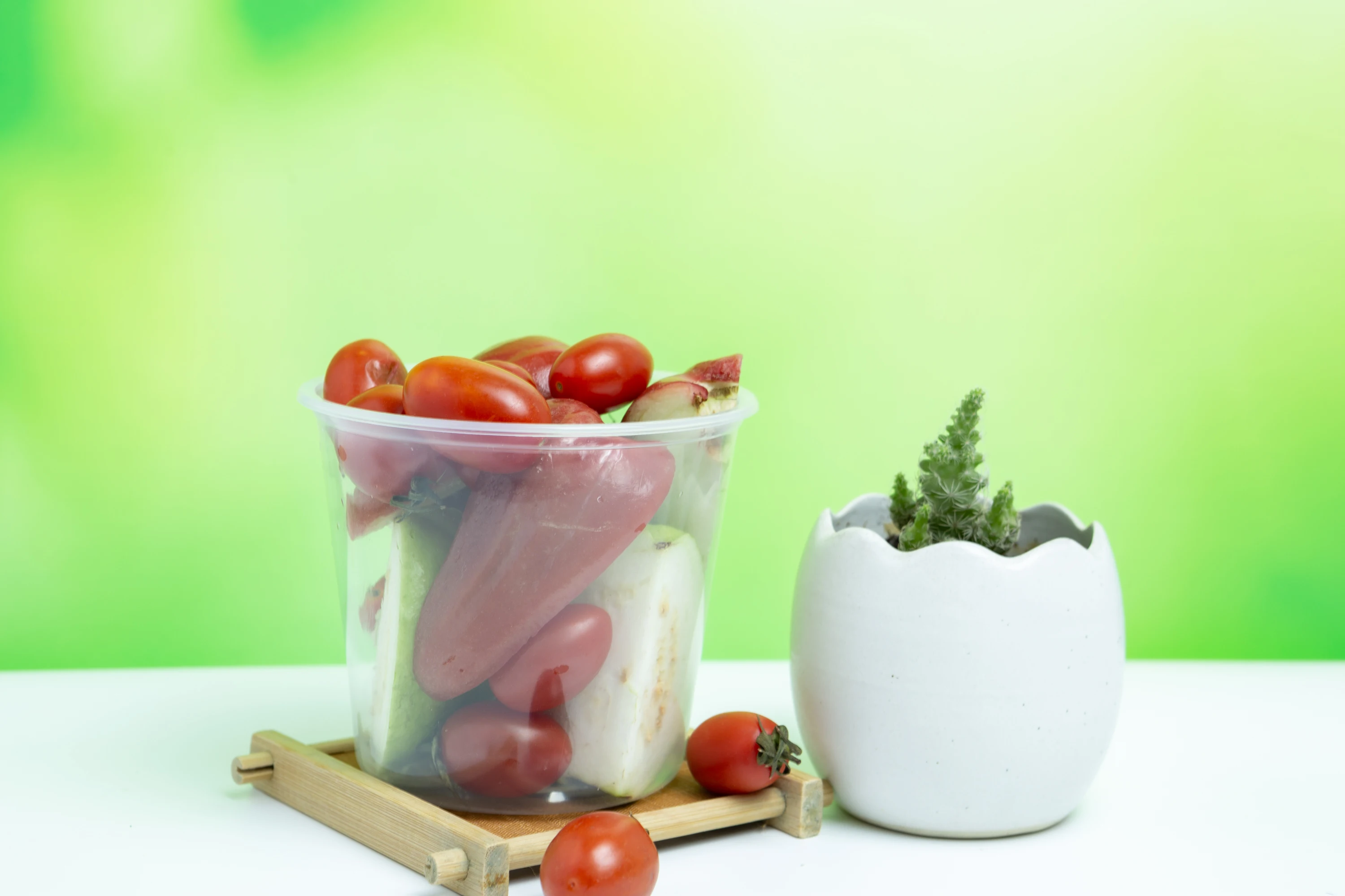 Лидер продаж одноразовая круглая пластиковая коробка для еды/фруктов/салата с крышкой индивидуальным логотипом прозрачный пластик