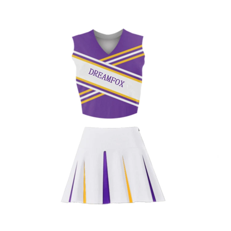 cheerleading uniform for women  Hot Sale 2022 Customized Logo Printing Women Hot Sale Cotton Polyester Material Cheerleading
