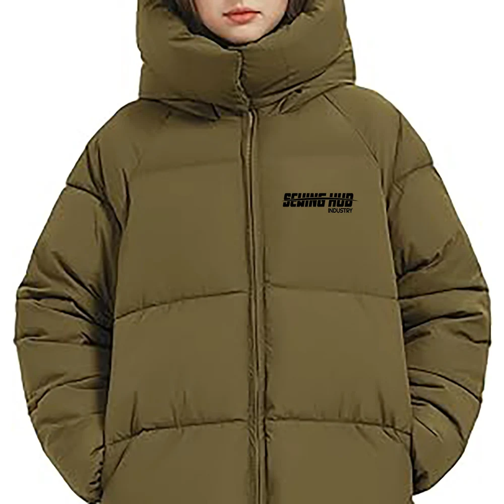Quick Dry Olive Green  Women Winter Warmth Jackets Short Wholesale Puffer Jacket for Ladies wear for party wear for women