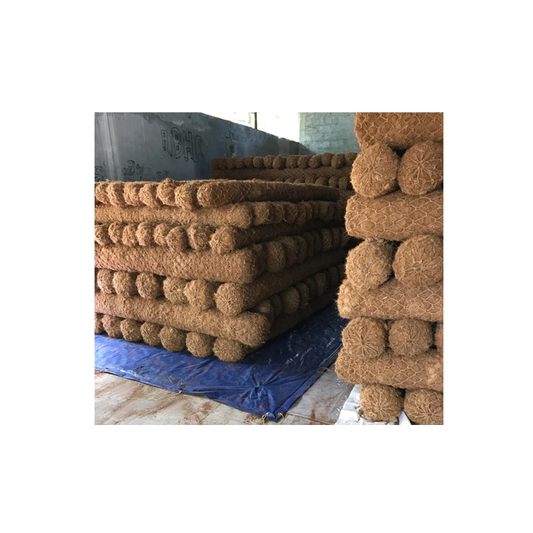 Round Shape Brown Color 3 Mtr Length 100% High Quality Coconut Fiber Material Coir Logs at Best Market Price