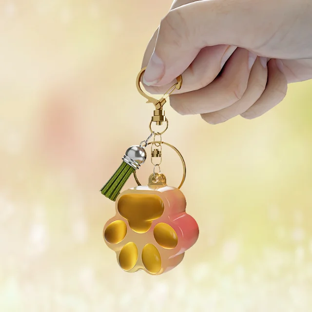 DLR1141 Factory Wholesale Small flower five pointed star cat claw keychain quicksand epoxy resin silicone molds